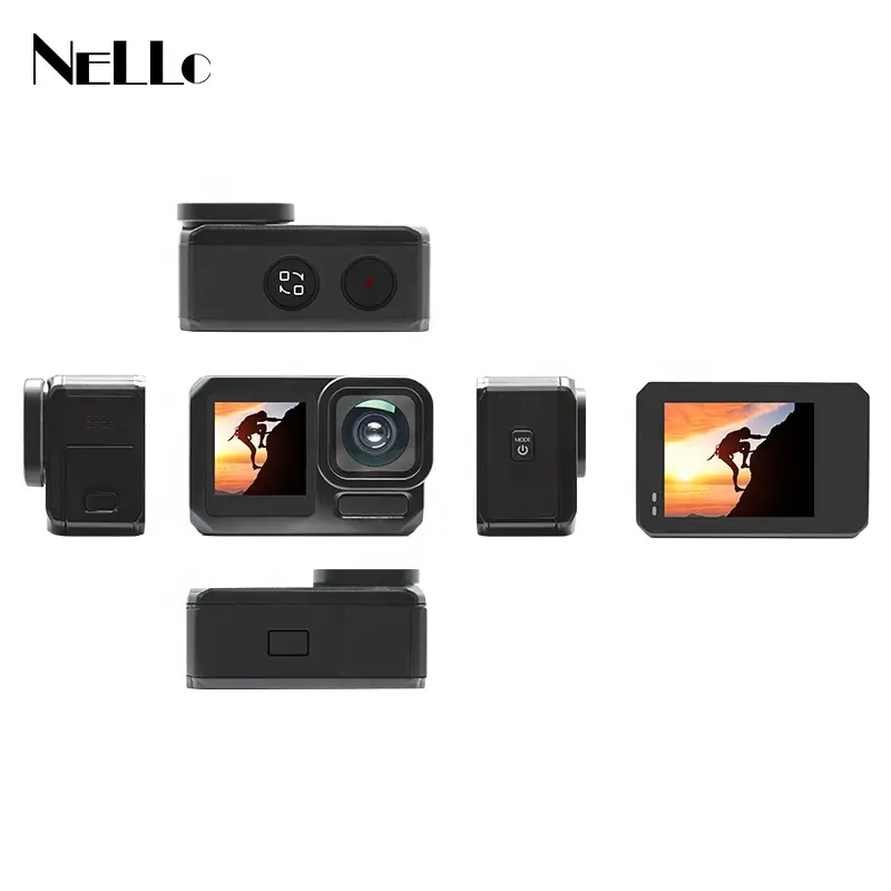 Go pro camera Same parameters 8K Ambarella Chipset H22 OEM Action Camera Real 8K Dual Screen 6-Axis EIS waterproof