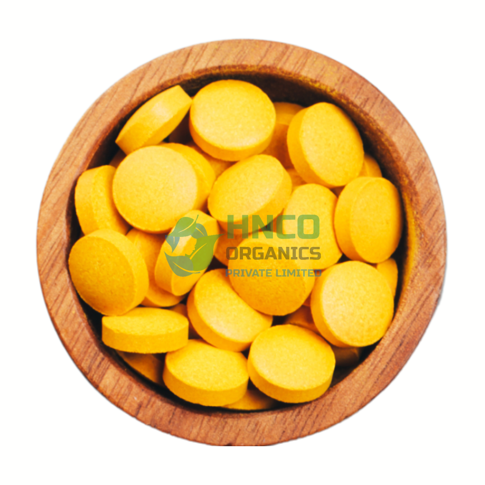Turmeric Curcumin Tablets from India in Bulk and Customized Packaging (OEM)