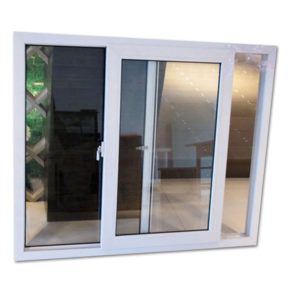 Hotian Cheap plastic window design pvc sliding glass windows