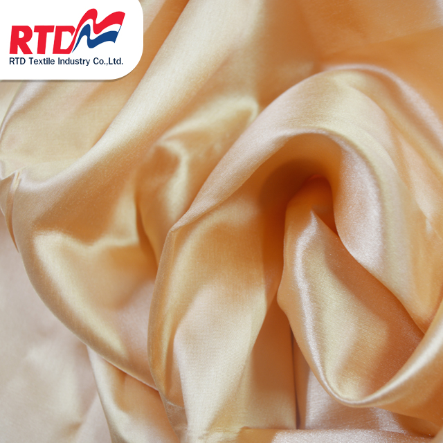 RTD Swiss Silk 100% Polyester Fabric Premium Grade Products For Garment - Tangerine WD1307
