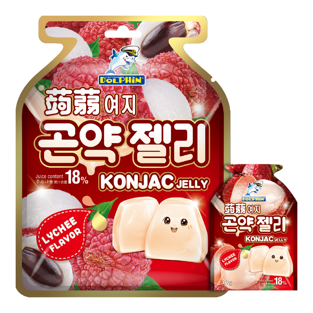 Желе Lychee Konjac 20 г [Капитан Дельфин]