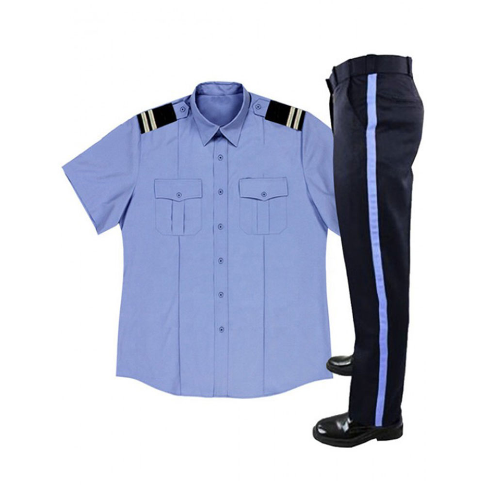 New Polyester /Cotton Customized navy black private security guard uniforms High Quality Security Guard Uniform Set