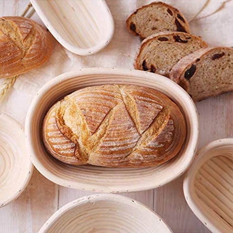 Хлеба, корзиной закваски Brotform проверок корзин, набор полотенец для выпечки из ротанга