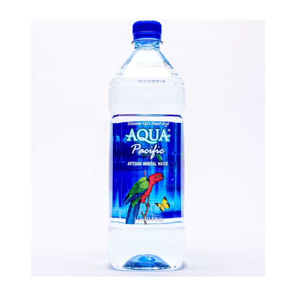 Минеральная вода Aqua Pacific, 1000 мл, 12 упаковок, бутылка для воды премиального качества
