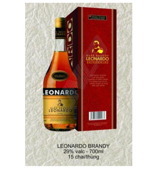 Viet Nam Wholesales Leonardo Brandy Whisky 29% valc - 670ml x 15 bottles