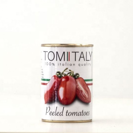Premium Quality 100% Italian Organic whole peeled tomato for GDO 400g