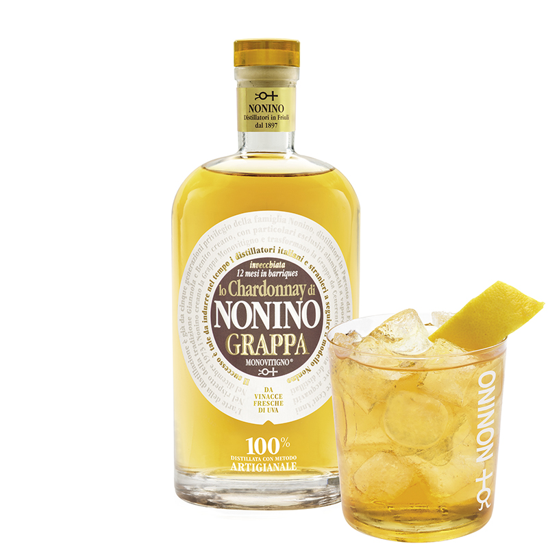 Высококачественное итальянское виски от производителя Grappa Nonino Monovitigno Chardonnay, выдержанное в барриках, 500 мл