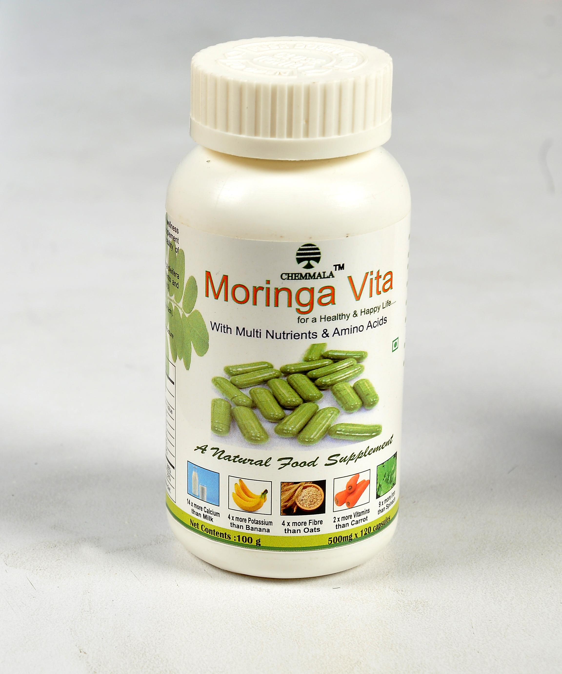 Moringa Dry Leaf Capsules from INDIA