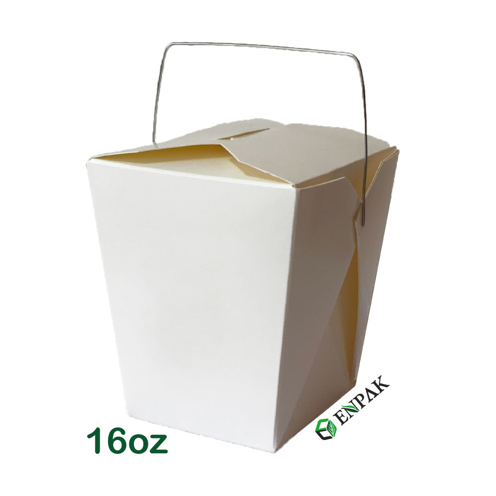 ENPAK 16oz коробка для упаковки продуктов крафт-бумага