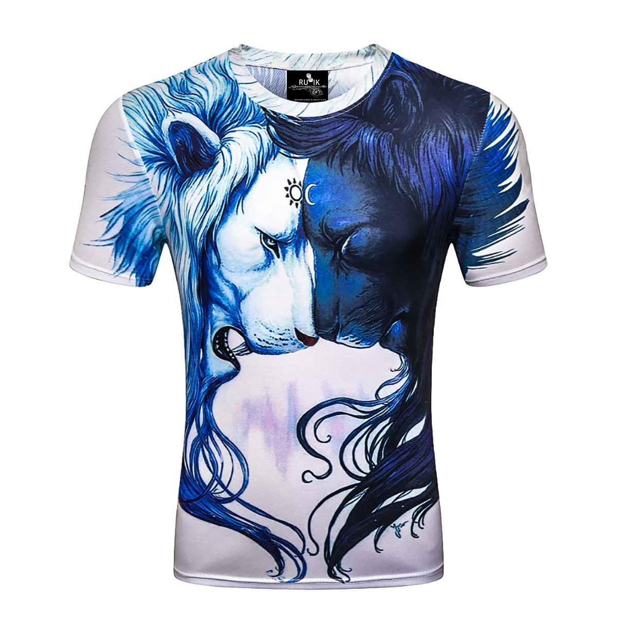 Animal Printed Design Sublimated T Shirts 2021 New Product For Unisex