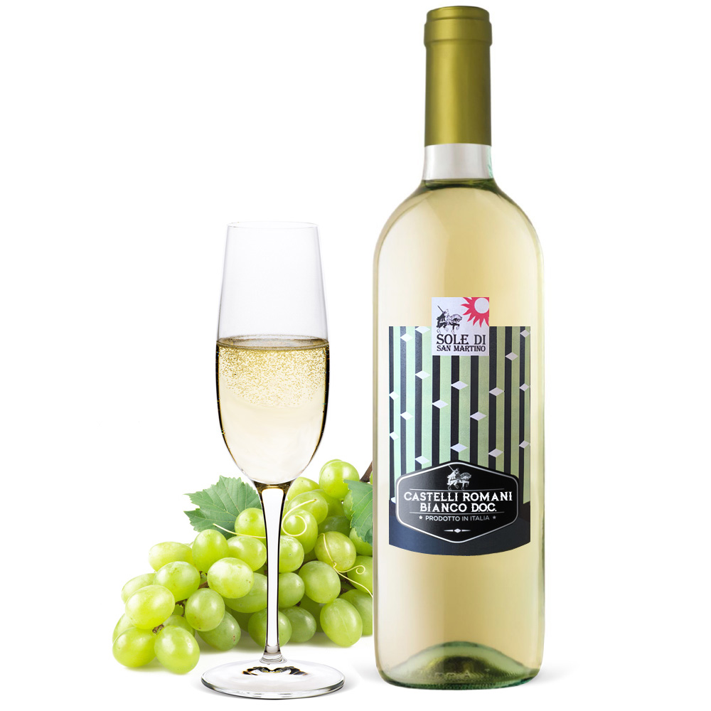 Italian white wine Castelli Romani Bianco DOC 750 ml