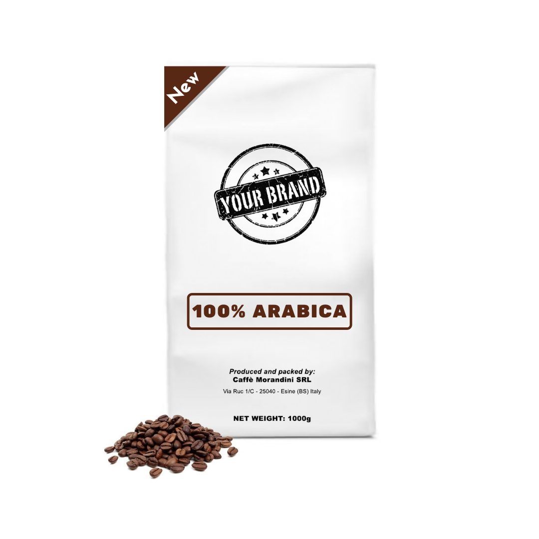 Private label high quality 100% Arabica blend Italian espresso roasted whole coffee beans 1000g