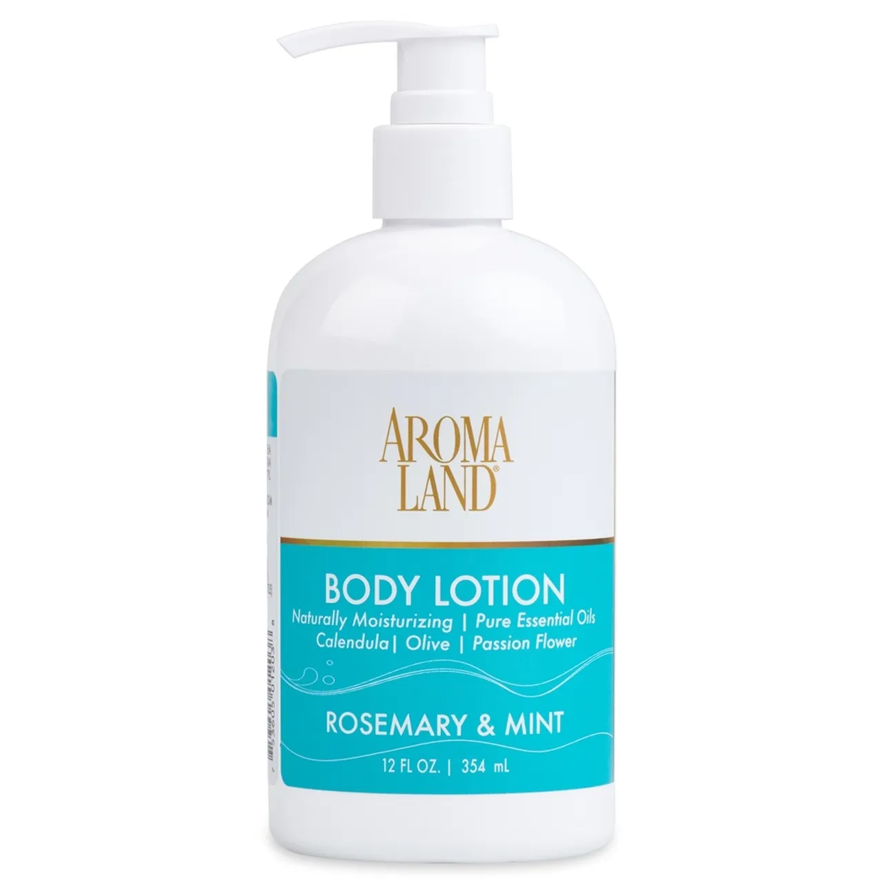 AROMALAND NATURAL HAND   BODY LOTION WITH ESSENTIAL OILS - ROSEMARY   MINT -12 OZ
