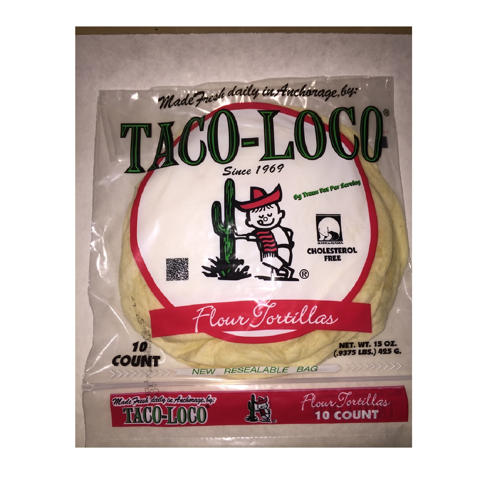 Popular Taco Loco Medium 8" Flour Tortillas Model Number 7820311122