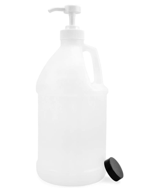 Factory Offer 1 Gallon 2 Gallon 3 Gallon Plastic Liquid Pump Jugs HDPE Plastic Round Pumping Container Bottle with Handle