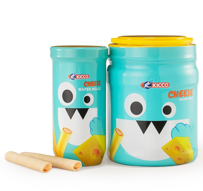 3 вкуса роскошный Южный лучший сладкий свежий хрустящий Kicco вафельный печенье