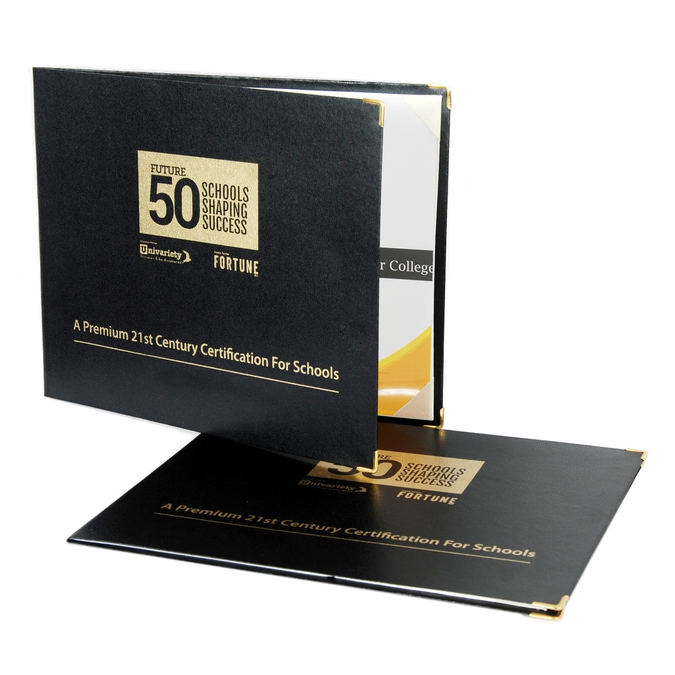 Leather Certificate Holder With Your Customizable Design And Logo