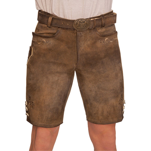 Customized latest german bavarian shorts genuine leather lederhosen