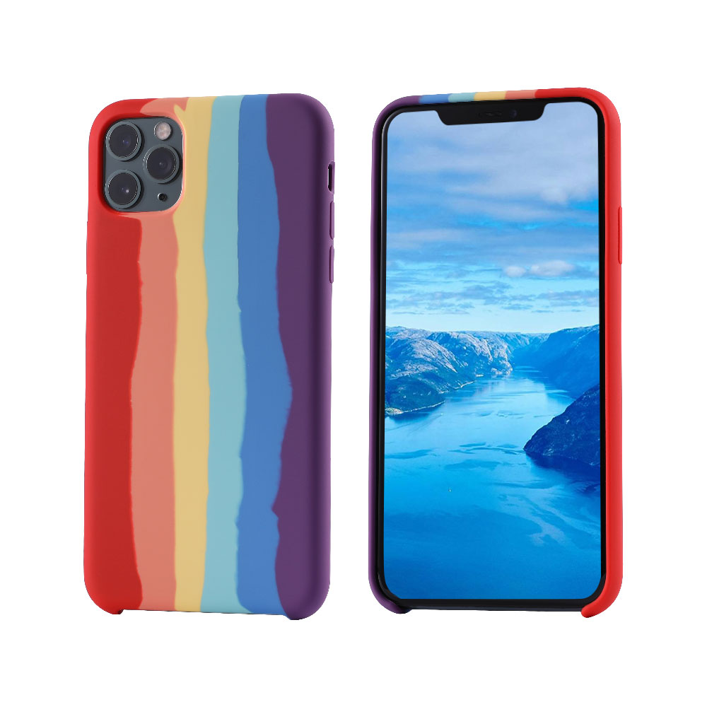 Новое поступление, Радужный цвет, силиконовый Жидкий чехол для телефона iPhone 11 Pro Max X XS XR 6 6 Plus 6S 7 8, защитный чехол для сотового телефона
