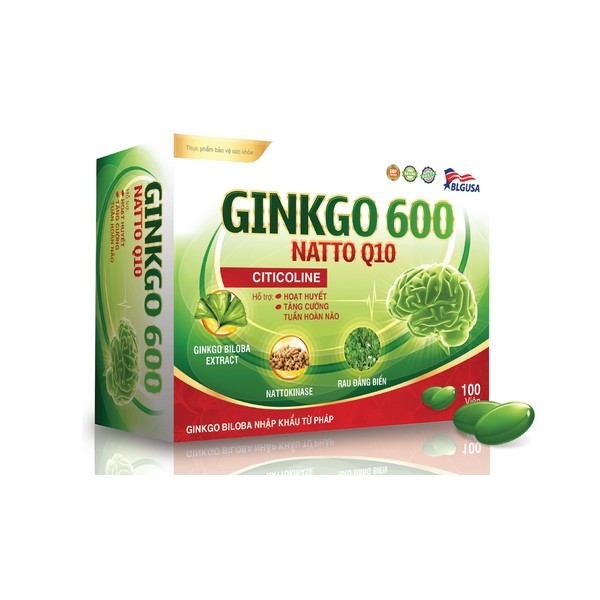 Высококачественная добавка для здоровья Ginkgo 600 Natto Q10, поддержка активности, улучшение циркуляции мозга, улучшение вашего здоровья