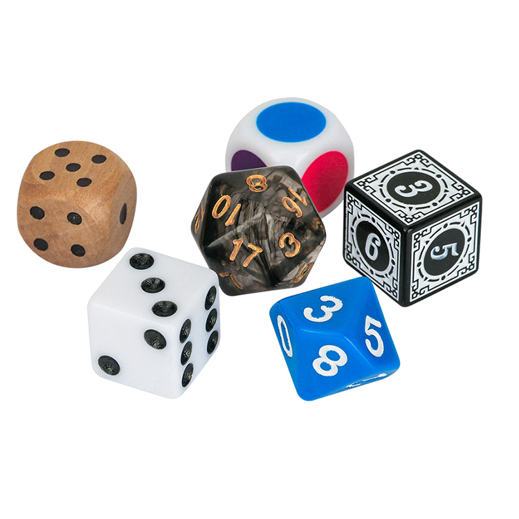 OEM Printing Board Games Components Suppliers Customized Tokens Dice Set