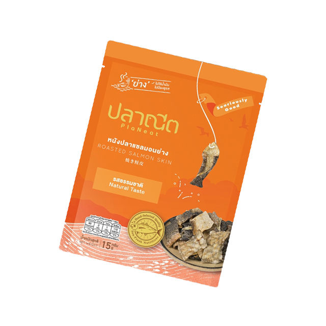 Wholesale Thai Roasted Salmon Skin Original Flavour Thai Sweet Snack with Semi-Soft Texture from Thailand