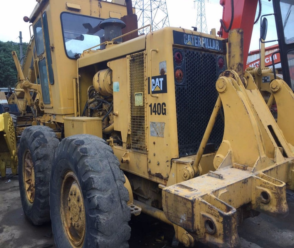 Подержанные кошки грейдеры CAT140G с хорошим рабочим состоянием на горячей продаже в Шанхае