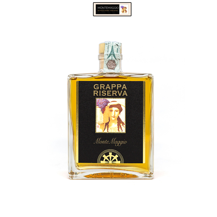 Лучшие продажи алкоголя 40% Grappa Riserva di montemaggio итальянский органический 0.5l яблочный бренди по разумной цене