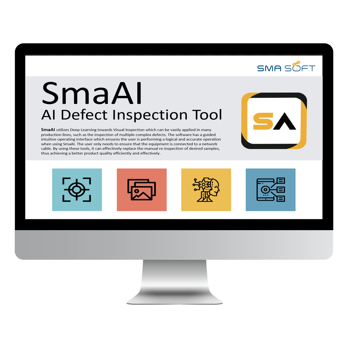 AI Defect Inspection Software (Trial Version) with MIC-730AI AI Inference System computer based on NVIDIA Jetson Xavier