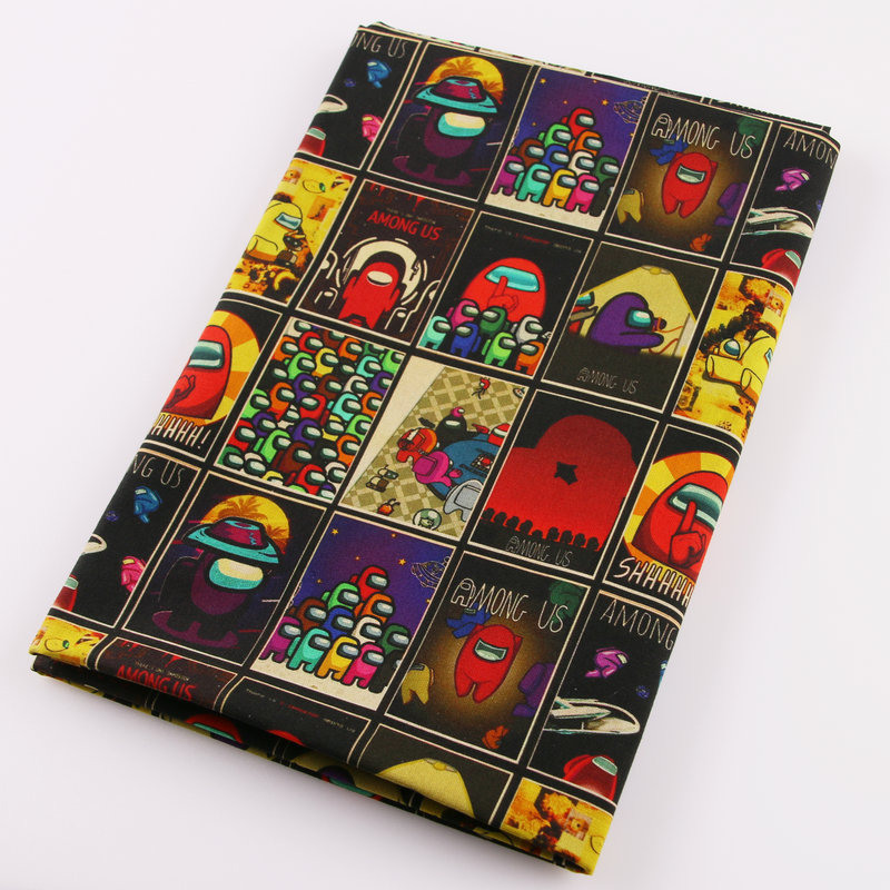 Фабрики цифрового дизайна в Китае, индивидуальный принт среди нас, 140gsm 100% хлопок, детская ткань