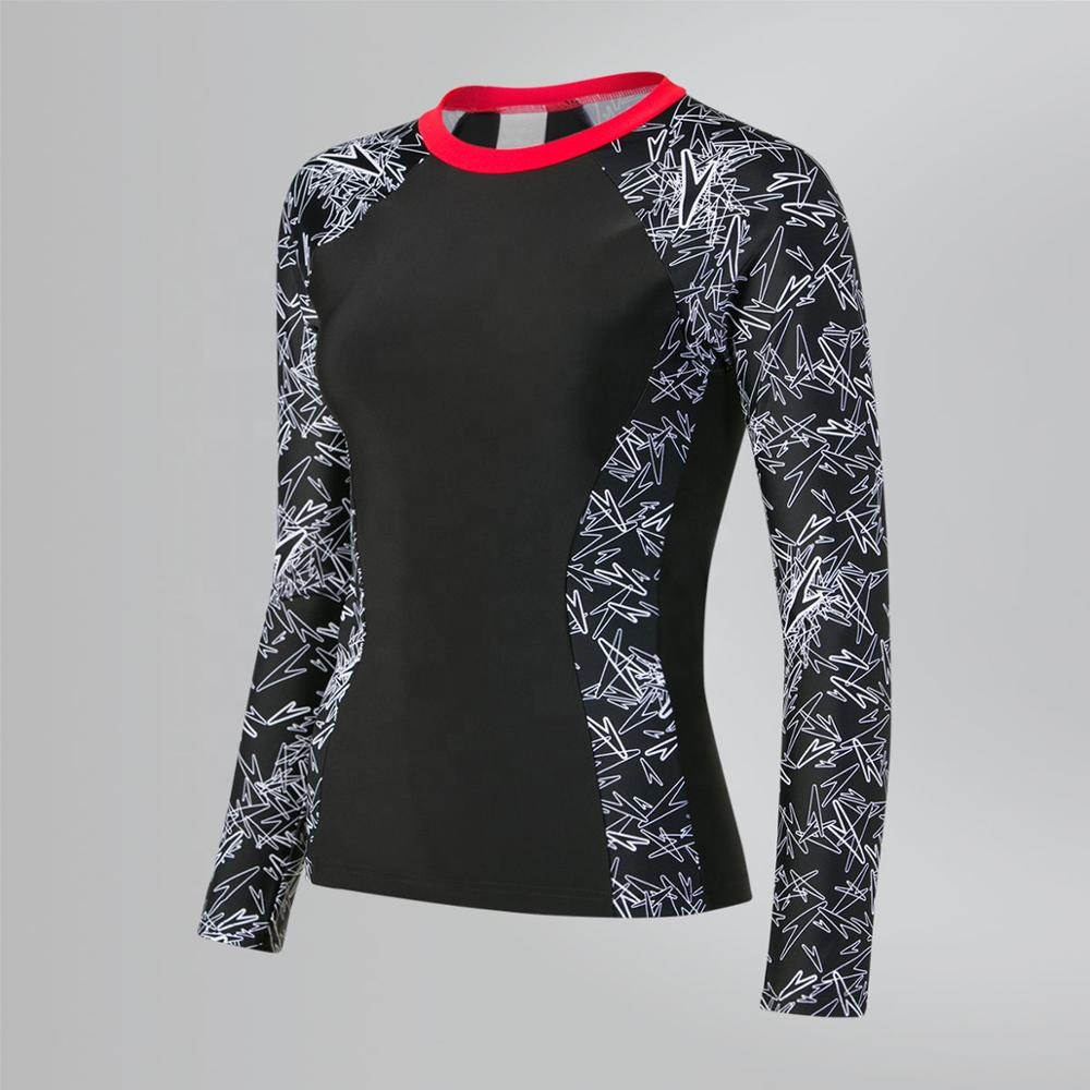 Индивидуальный сублимированный с длинным рукавом бразильский jiu jitsu rashguards для женщин