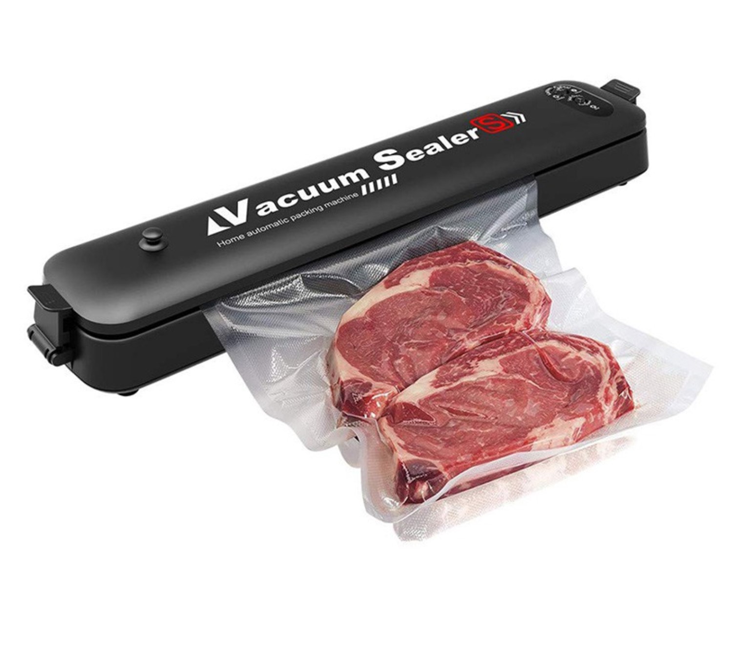 food Vacuum Sealer Vacuum Bag Sealing Machine Electric Vaccum Pouch Packaging Machine Fish Fruit Meat Packer With 15pc Bags Free
