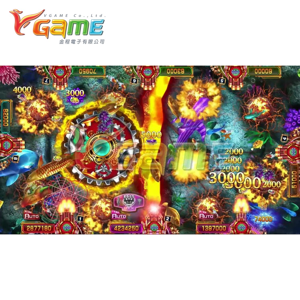 VGAME, английская версия, игровой автомат «Океанский король»