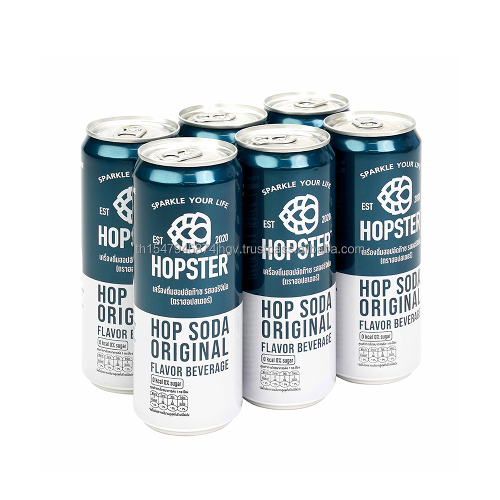 Оригинальные газированные безалкогольные напитки HOPSTER из таиланда для расслабления, 330 мл