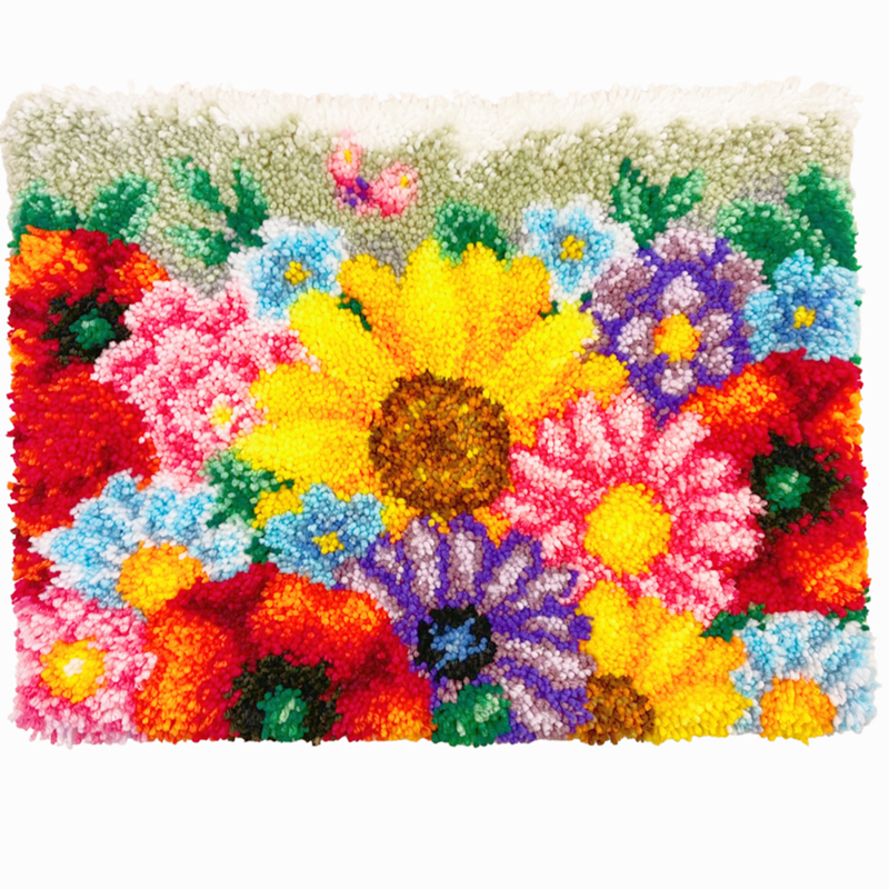 New Landscape Embroidery Diy Latch Hook Kits Unfinished Crocheting Tapestry Yarn Crochet Needlework Cushion Carpet