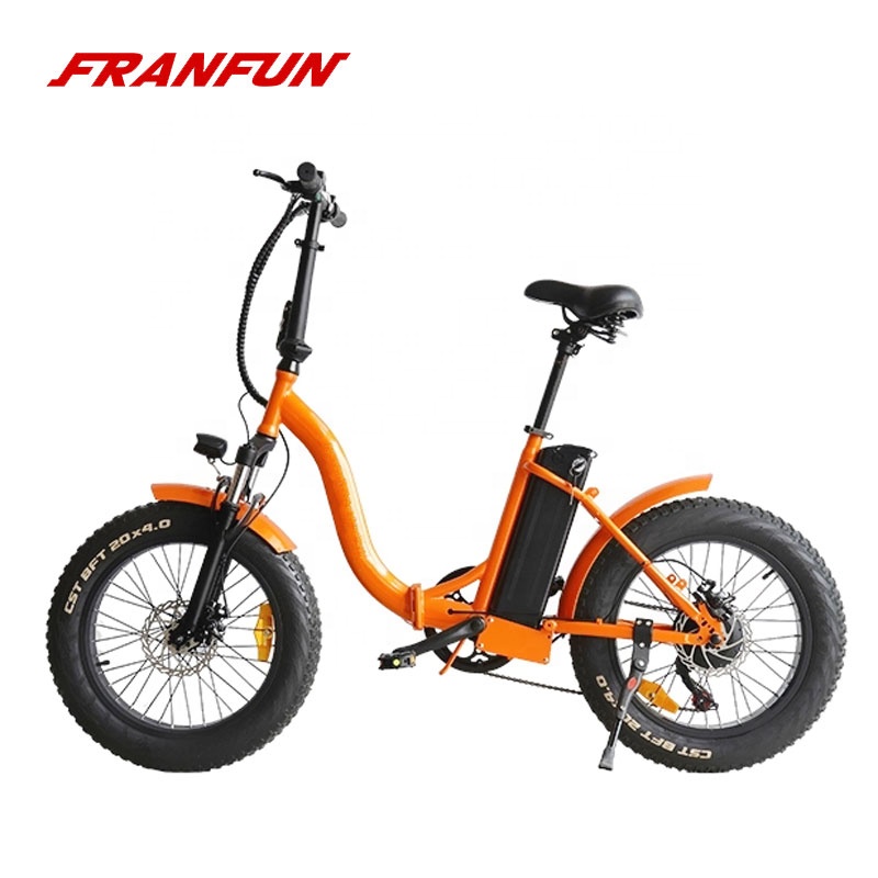 Электрический велосипед с толстыми шинами FRANFUN 20 дюймов 36 в 250 Вт