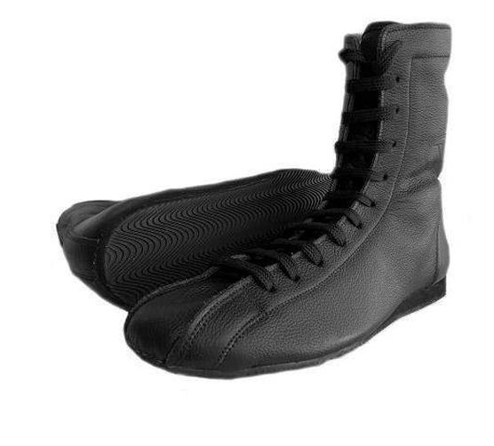 High Quality Custom Logo Synthetic Leather Boxing Shoes