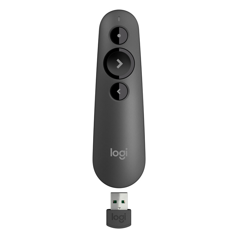 Logitech R500 2,4 ГГц USB беспроволочный вручитель ручка черного цвета с широкой совместимости 20 метров Рабочий диапазон для деловых встреч PPT