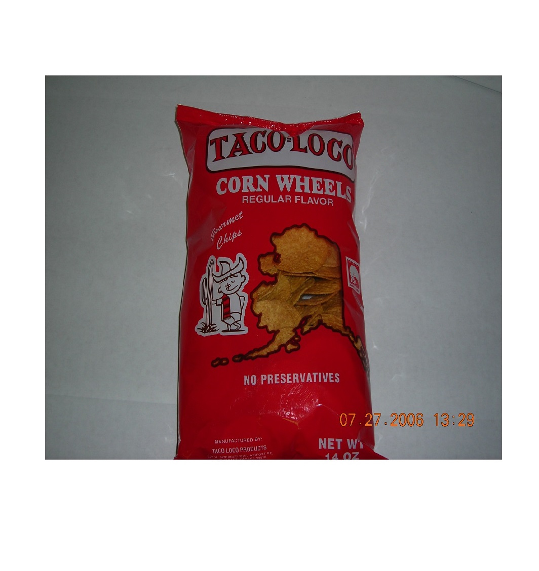 Branded 2021 Taco Loco Round Corn Chip Wheels Model Number 7820311131