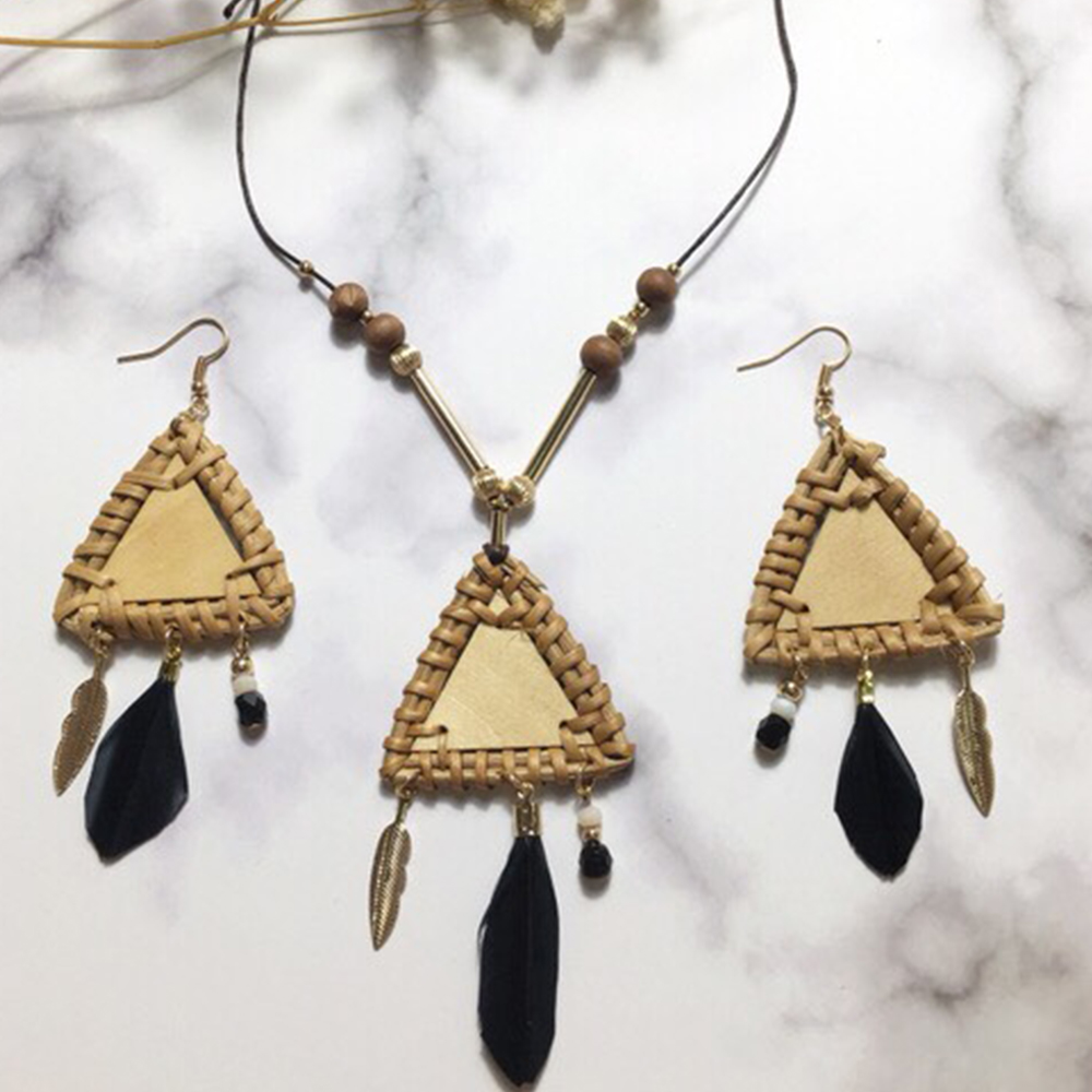FER-01 Rattan Earing Jewellery
