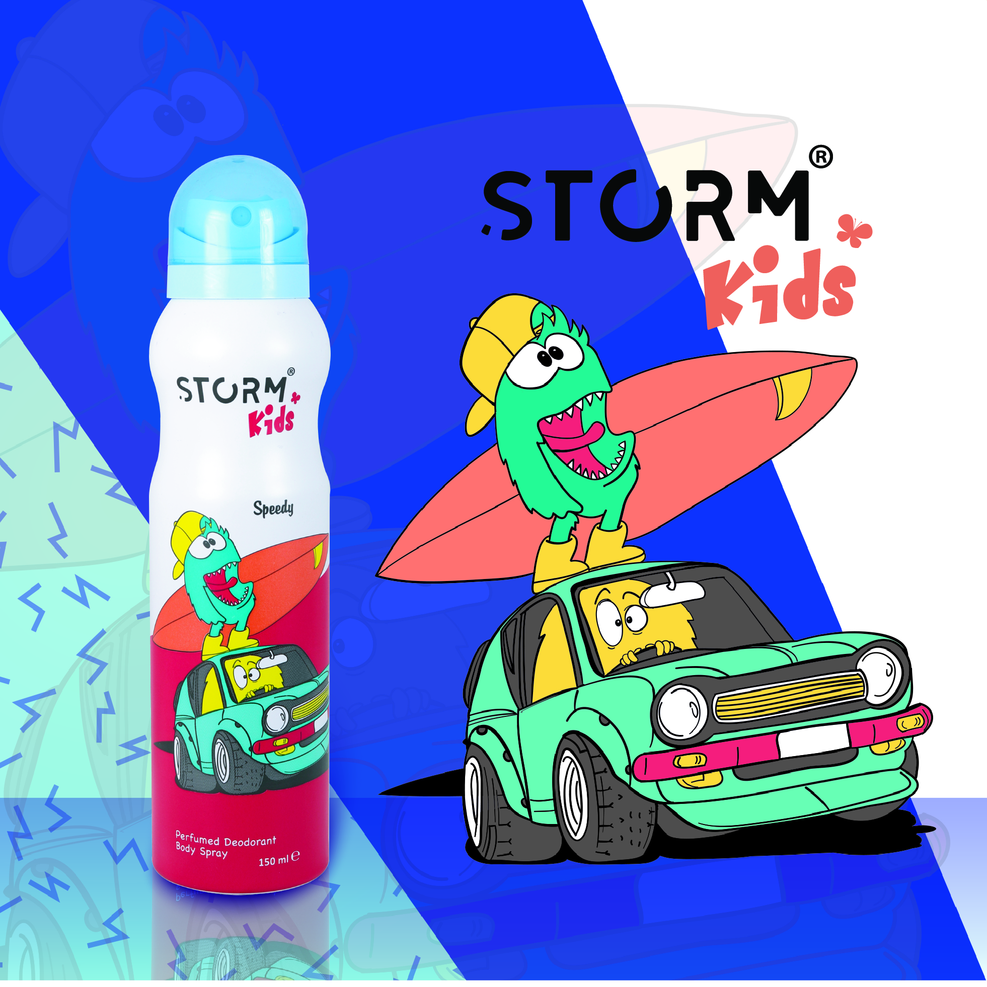 STORM KIDS Deo, 150 мл, контейнер для партий лучшего качества, спрей для интимного ухода для мальчиков, Лучшая цена, различные ароматы, сделанные в Турции