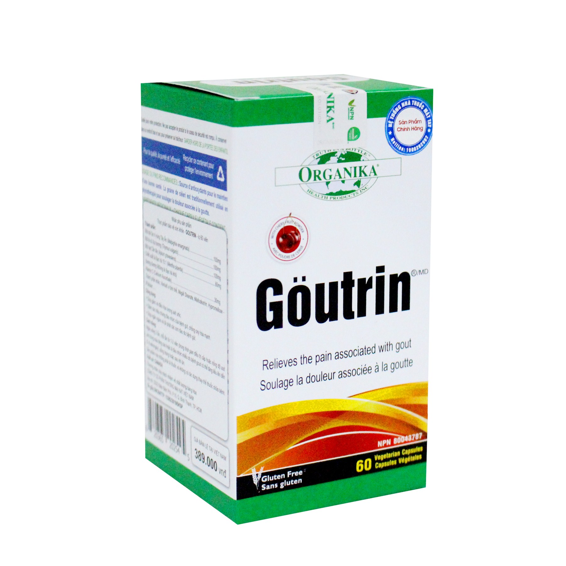 Goutrin-бутылка из 60 таблеток-контроль мочевой кислоты