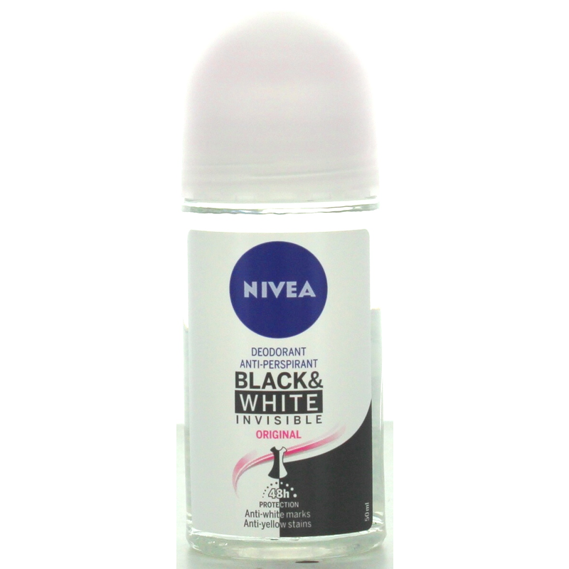 NIVEA DEO ROLL ON INVISIBLE 48H черный и белый 50 мл