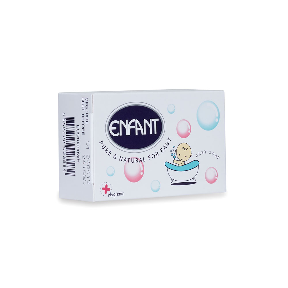 Regular Size Solid Form Basic Cleaning Daily Use White Mild Formula Enfant Baby Soap