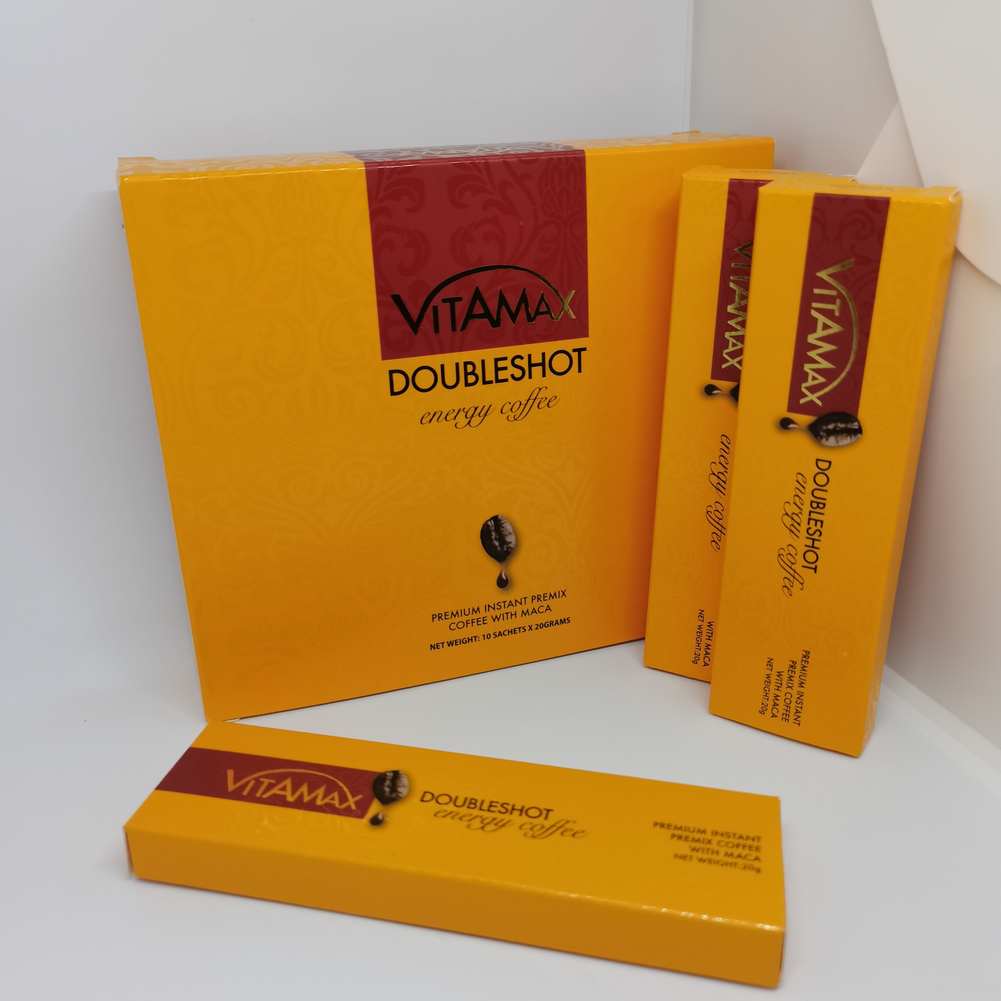 Vitamax DOUBLESHOT Энергия Кофе для него 10S X 20G