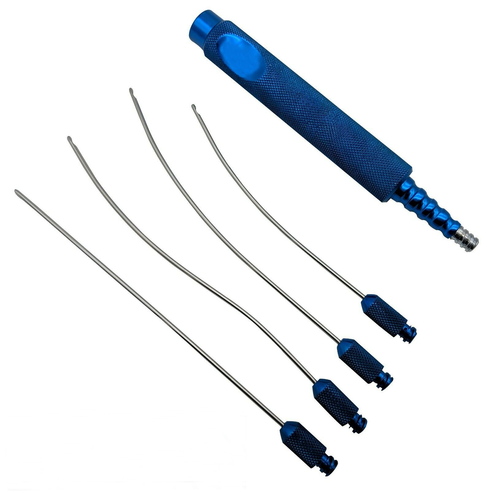 Липосакция cannula микро набор из 5 зеленых мягких материалов для лицевой и пластиковой хирургии