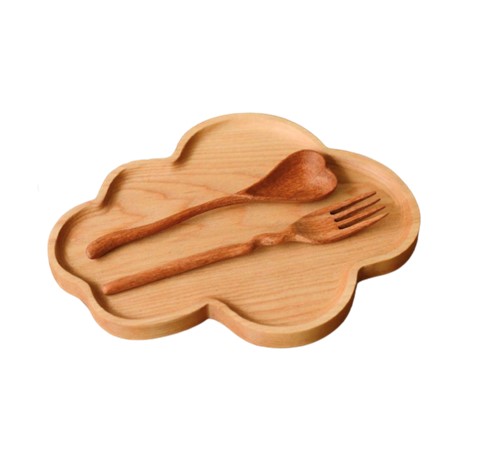 Cloud Shape Wooden Tray With Very Good Price To Serve Food In The Luxury Restaurant