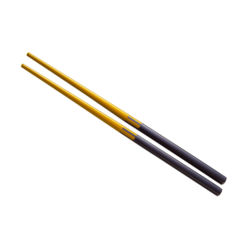Manufacturer food grade hotel use melamine double color chopsticks 227mm chopsticks