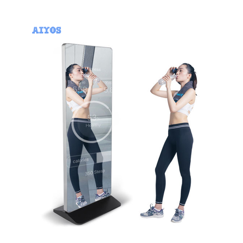 Современное зеркало Android Smart Fitness Magic Mirror фото стенд сенсорный экран зеркало настенное цифровое табло ЖК-дисплей