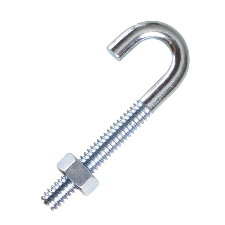 High quality Sliver 3/16"X2-1/4" sizes j bolt